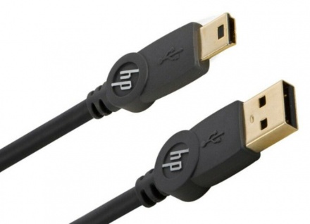 Monster HP HQ 0, 15m USB-Kabel High-Speed Mini-B-Stecker Mini-USB 2.0 Gold PC HDD