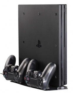 Hama Netz-Ladegerät Lader Dock Ständer für Sony PS4 Slim Pro Controller Konsole