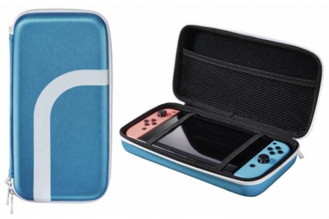 Hama Hard-Case Blau Tasche Schutz-Hülle Reise-Etui Cover Box für Nintendo Switch