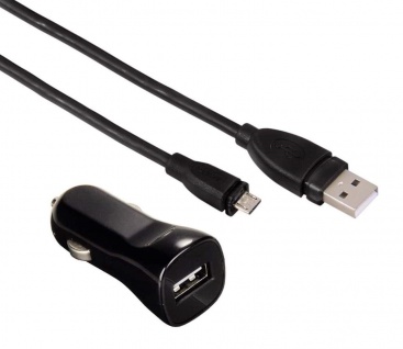 Hama KFZ Lader USB Ladegerät Micro-USB-Kabel 12V 24V Lade-Adapter Handy Tablet