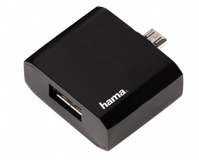 Hama USB OTG Adapter Daten-Kabel Micro Typ B Stecker auf USB Buchse Typ A Host