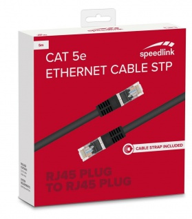 Speedlink 5m Netzwerk-Kabel Cat 5e STP RJ45 Gigabit Patchkabel LAN DSL Ethernet