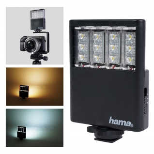 Hama LED-Leuchtel Video-Leuchte Kamera-Licht DSLR DSLM Systemkamera Camcorder