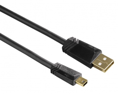Hama USB-Kabel Mini-B-Stecker Mini-USB für Navi MP3 PC HDD Handy Datenkabel etc