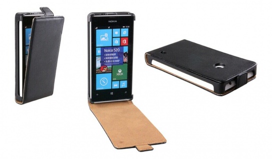 Patona Slim Flip-Cover Klapp-Tasche Schutz-Hülle Cover Case für Nokia Lumia 520