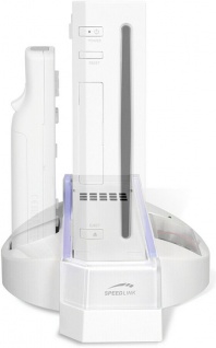 Speedlink Ständer + Ladegerät für Nintendo Wii Konsole Wiimote Docking-Station