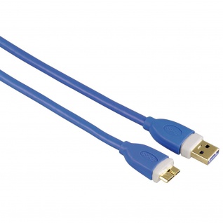 Hama HQ 3m USB 3.0 USB-Kabel Micro-B-Stecker Micro-USB Gold geschirmt PC HDD Hub