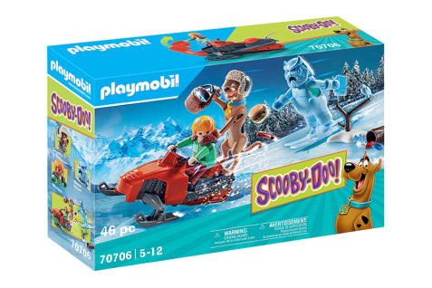 Playmobil 70706 SCOOBY-DOO! Abenteuer mit Snow Ghost Abenteuer Spielset Winter