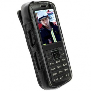 Krusell Cover Handy-Tasche + Multiadapt Leder für Samsung B2700 Schutz-Hülle