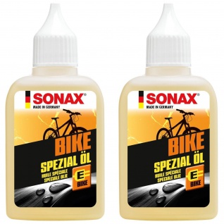 2x Sonax Bike Fahrrad-Öl Schaltung Federgabel Bremsen Umwerfer Kriech-Öl Pflege