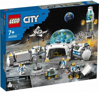 LEGO® Mond-Forschungsbasis 60350 City Weltall Fahrzeuge Flugkran-Drohne Spielset