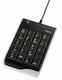 Hama Slimline USB Keypad SK220 Ziffernblock Numerische Tastatur Numpad PC Laptop
