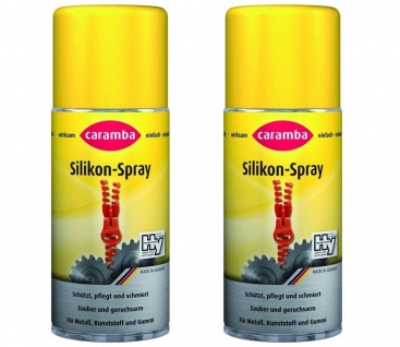 2x Caramba Silikon-Spray Dose Gleitmittel Trennmittel Schmiermittel Lebensmittel