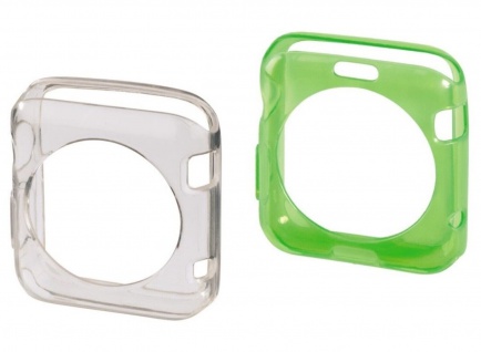 Hama 2x Schutz-Hülle Set Skin TPU Cover Case für Apple Watch 38mm Series 0 1 2 3
