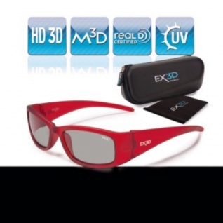 EX3D Kinder 3D Brille Passiv Polfilterbrille Kids Mädchen HD 3D-TV Kino Beamer