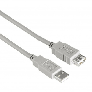 Hama USB-2.0 Verlängerungskabel 1, 5m Daten-Kabel für PC Tastatur Headset