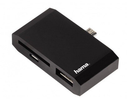 Hama 3in1 Micro-USB OTG Adapter SD USB-Stick Card-Reader Kit für Handy Tablet PC