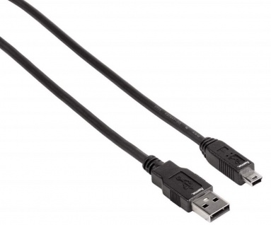 Hama Mini-USB 2.0 Kabel 1, 8m Typ B B5 Stecker Daten Anschluss-Kabel Kamera PC ..