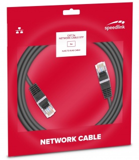 Speedlink 3m Netzwerk-Kabel Cat 5e STP RJ45 Gigabit Patchkabel LAN DSL Ethernet