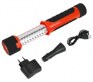 Akku-Lampe LED Magnet Stab-Leuchte Taschenlampe Notfall-Lampe Licht PKW LKW Auto