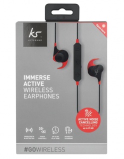 KitSound Immerse Active ANC InEar Wireless Headphone Bluetooth Kopfhörer Headset