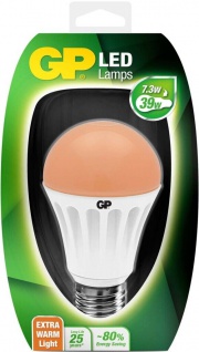 GP LED Birne Extra Warmweiß 2200K E27 7, 3W / 39W Warmes Licht Lampe Leuchtmittel