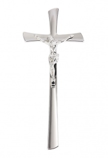 Grabmal-Kreuz Silber Grab-Kreuz Jesus Korpus Urnen-Kreuz Kruzifix für Grabsteine - Vorschau 5