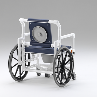 XL 175 kg Duschrollstuhl Toiletten-Rollstuhl Transportstuhl Profi-Duschstuhl - Vorschau 3