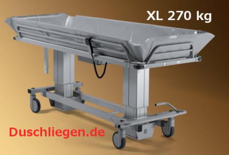 XL Duschwagen 270 kg kippbar elektrisch Duschliege höhenverstellbar