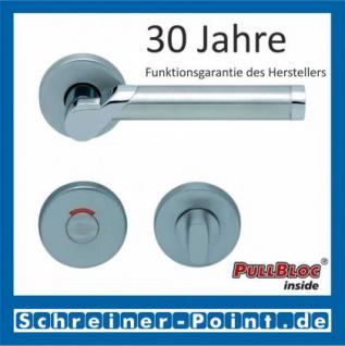 Scoop Fina II PullBloc Rundrosettengarnitur, Edelstahl poliert/Edelstahl matt, Rosette Edelstahl matt - Vorschau 4