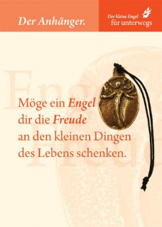 Engel der Freude Bronzeplakette mit Kärtchen und Kordel Schutzengel Geschenke
