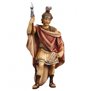 Römischer Soldat Holzfigur geschnitzt Südtirol Krippenfigur Ulrich Krippe