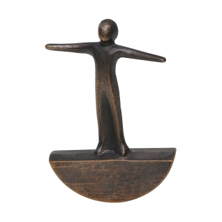 Bronzefigur Balance 8 cm Bronze Skulptur Bronze Figur
