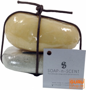 Seifenset Soap on the Rock, 90 g Seife auf Bimsstein, Fair Trade - Sandalwood