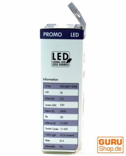 2er Set 3 W LED Lampe Kerzenform E14 (250 lm ~ 25 W) - warmweiß 4