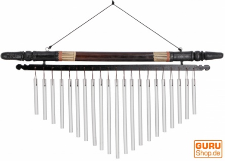 Aluminium Klangspiel, Windspiel mit Bambus - Variante 10
