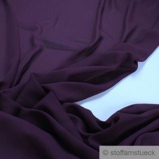 Stoff Polyester Crêpe de Chine leicht violett knitterarm