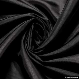 10 Meter Stoff Polyester Kleidertaft schwarz Taft dezenter Glanz Kleidertaft