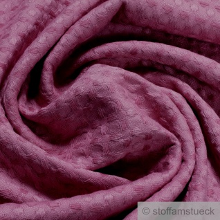 Stoff Baumwolle Waffelpiqué Maxi pink weich Waffel Piqué Honigwabe