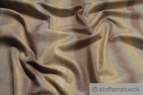 Stoff Wolle Polyamid grau braun streifig angeraut Polsterstoff Vorhang