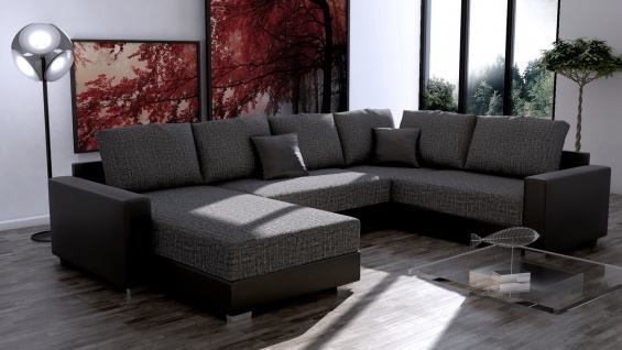 Couchgarnitur Couch Garnitur Sofa STY. 3 U Schlaffunktion Wohnlandschaft