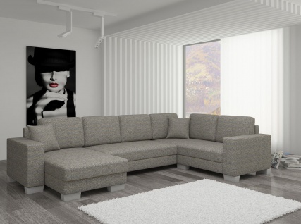 Couch Couchgarnitur Sofa Polsterecke MC Wohnlandschaft Schlaffunktion Federkern 1