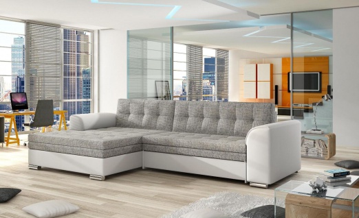 Conforti Couch Garnitur Sofa Sofagarnitur in L Form mit Schlaffunktion ohne Betk