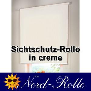 Sichtschutzrollo Mittelzug- oder Seitenzug-Rollo 152 x 160 cm / 152x160 cm creme
