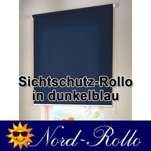 Sichtschutzrollo Mittelzug- oder Seitenzug-Rollo 40 x 190 cm / 40x190 cm dunkelblau