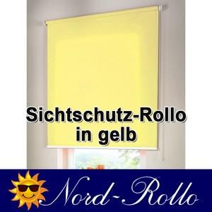Sichtschutzrollo Mittelzug- oder Seitenzug-Rollo 210 x 200 cm / 210x200 cm gelb