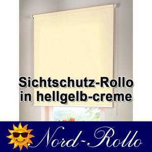 Sichtschutzrollo Mittelzug- oder Seitenzug-Rollo 72 x 260 cm / 72x260 cm hellgelb-creme