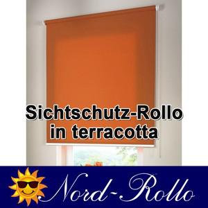 Sichtschutzrollo Mittelzug- oder Seitenzug-Rollo 42 x 230 cm / 42x230 cm terracotta