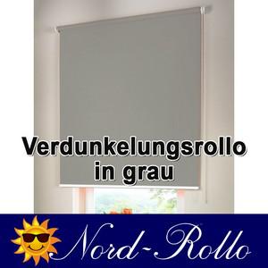 Verdunkelungsrollo Mittelzug- oder Seitenzug-Rollo 215 x 210 cm / 215x210 cm grau