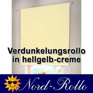 Verdunkelungsrollo Mittelzug- oder Seitenzug-Rollo 172 x 230 cm / 172x230 cm hellgelb-creme